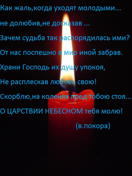 Ушла из жизни молодой стих Ушла из жизни молодой стих